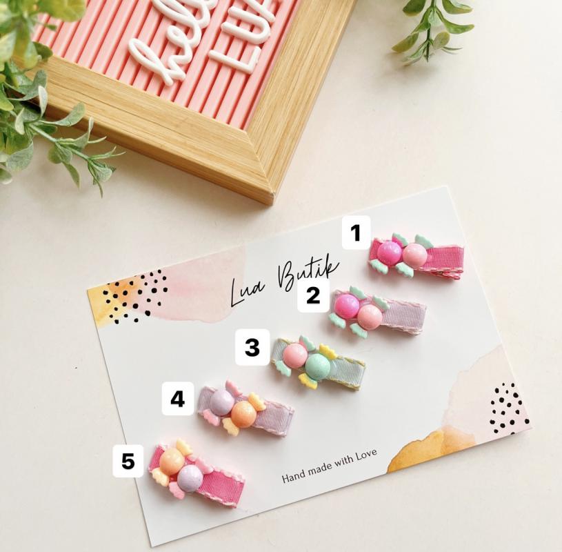 Şeker figürlü mini pens toka adet