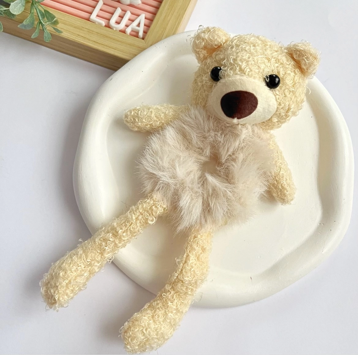 Sevimli ayıcık lastik toka