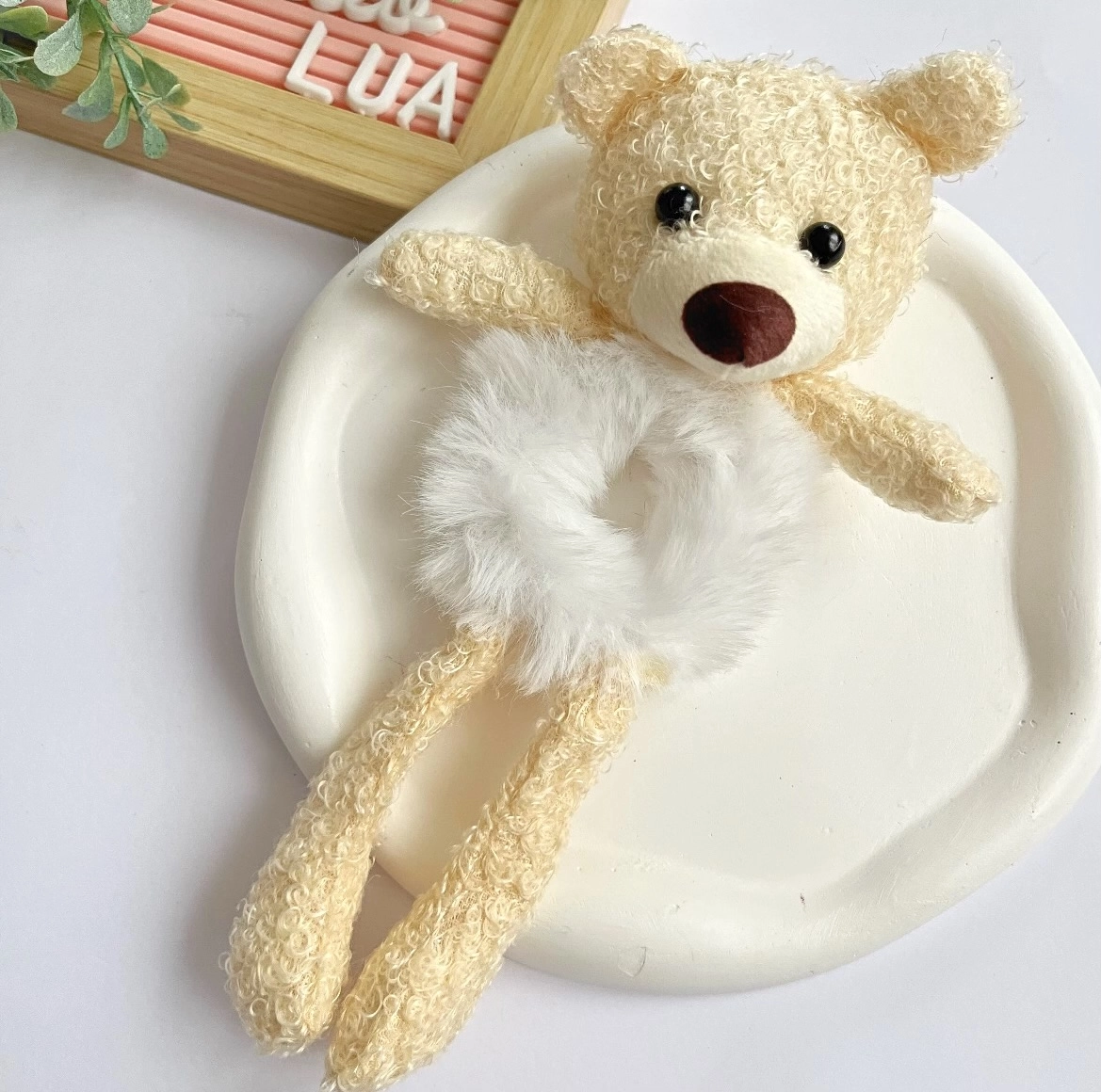 Sevimli ayıcık lastik toka