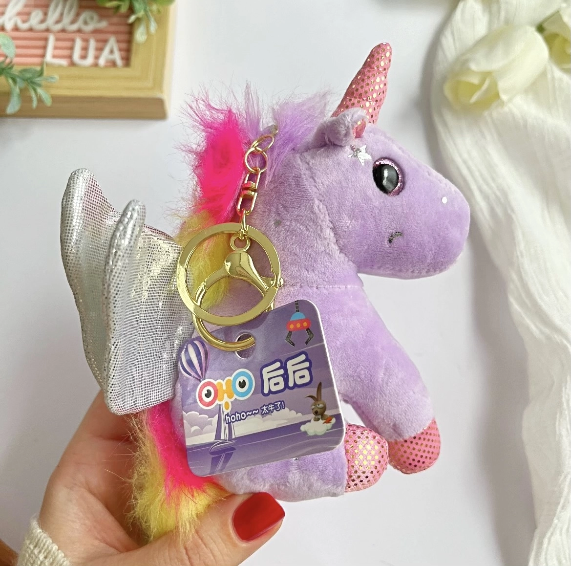 Unicorn çanta süsü / anahtarlık 