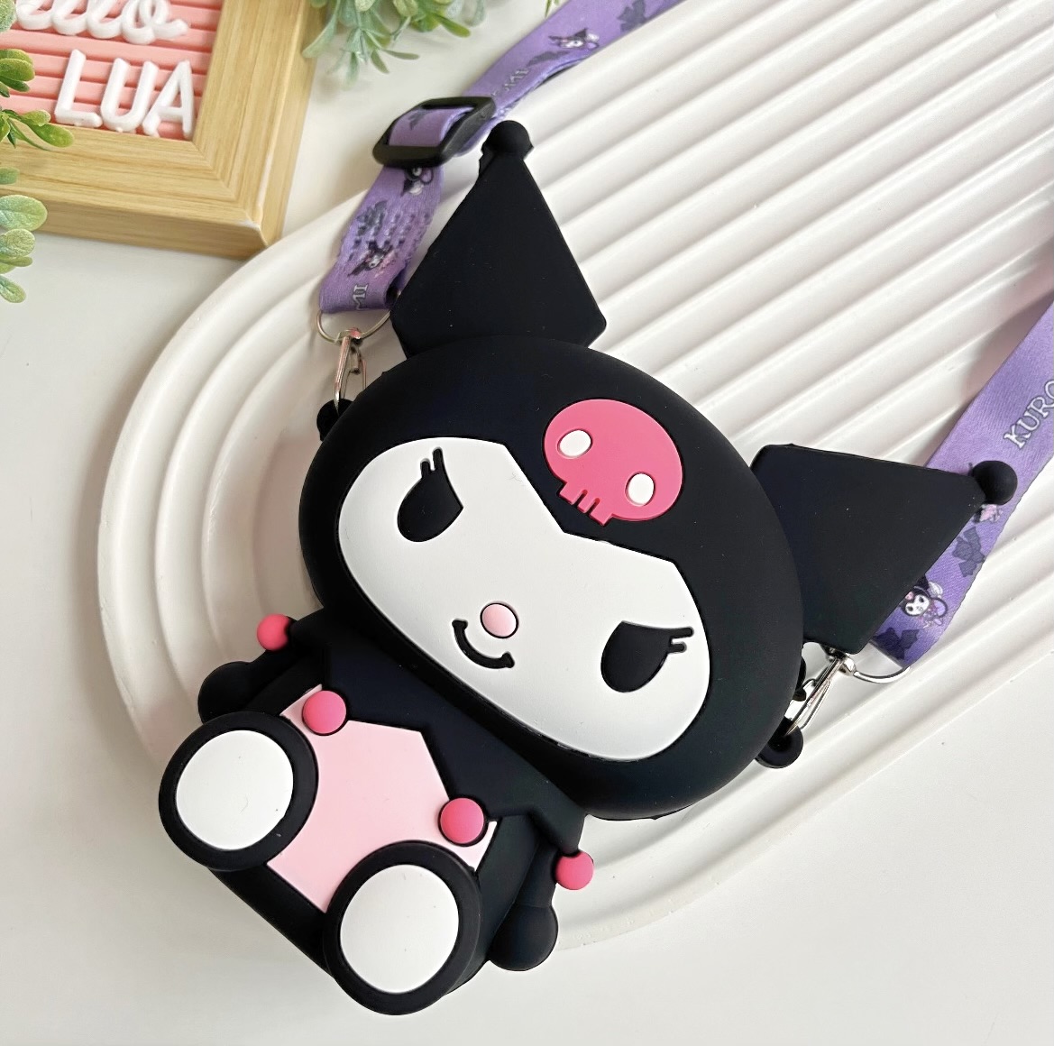 Kuromi mini silikon çanta 