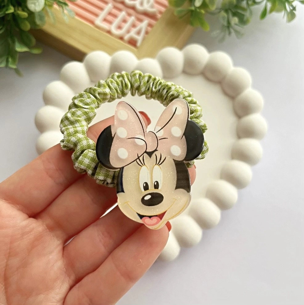 Minnie mouse figürlü lastik toka adet