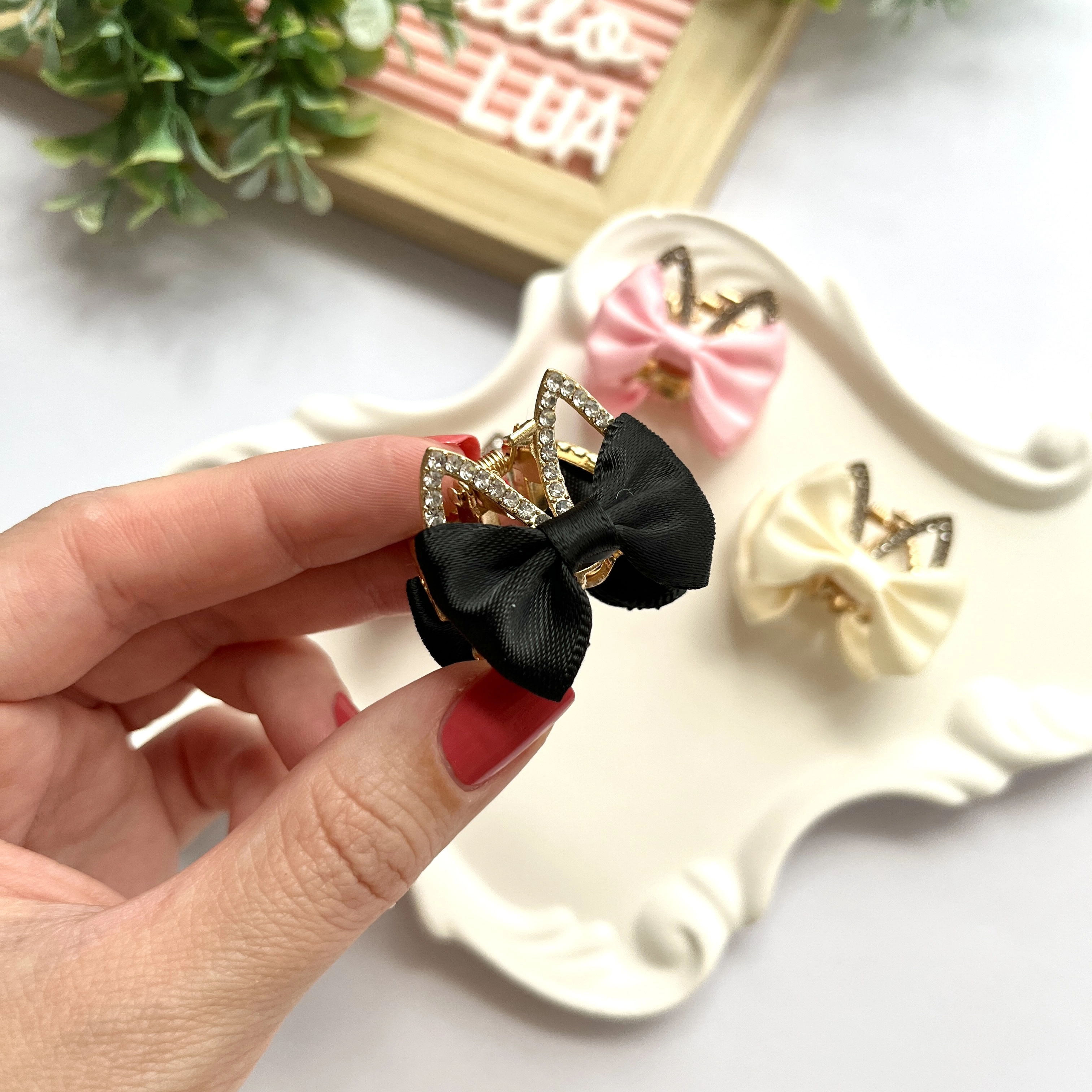 Fiyonk figürlü mini metal mandal toka adet