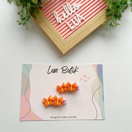 Kelebek mini pens toka çifti
