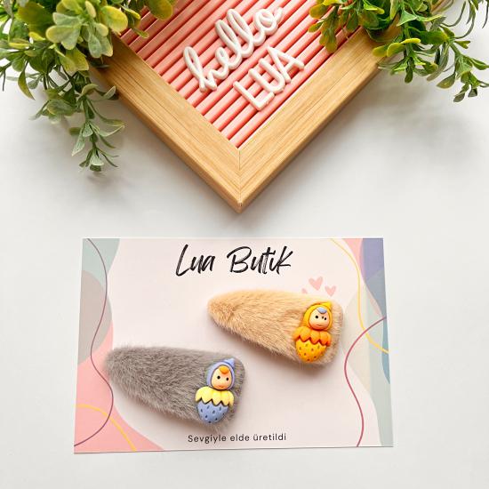Peluş çıtçıt toka adet