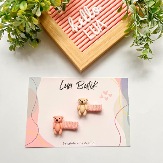 Ayıcık detaylı mini pens toka adet