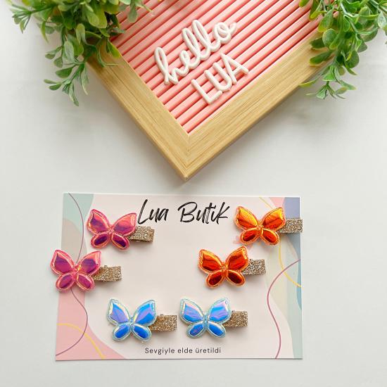 Kelebek mini pens toka çifti