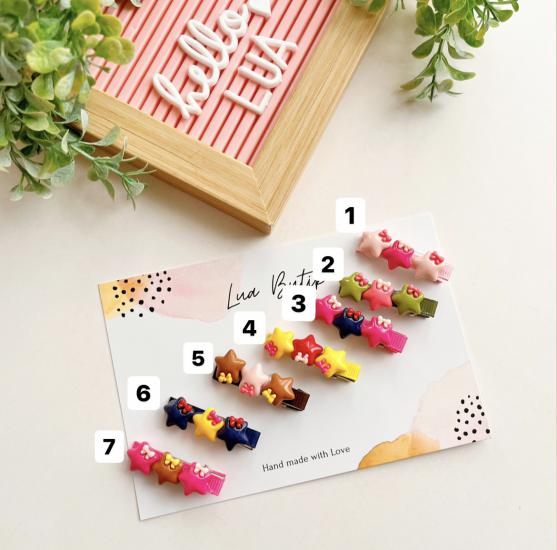 Yıldız figürlü mini pens toka adet
