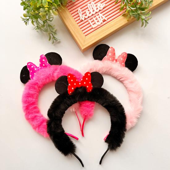 Mickey kulak ve peluş detaylı taç adet 