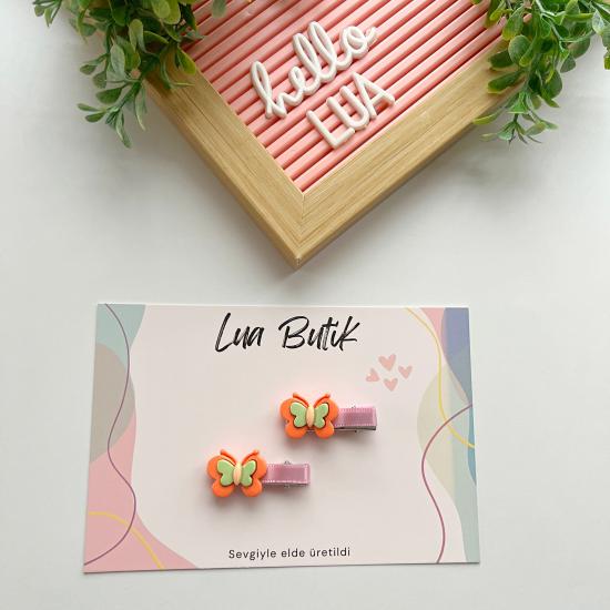 Kelebek mini pens toka çifti