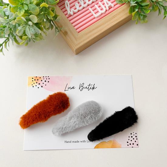 Peluş çıtçıt toka adet