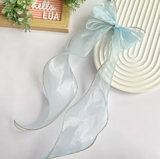 Sim detaylı tül fiyonk otomatik toka