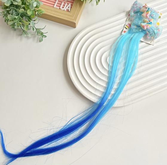 Unicorn figürlü saç detaylı pens toka çifti
