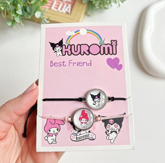 Arkadaşlık bilekliği kuromi&mymelody