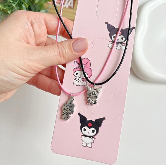 Arkadaşlık kolyesi kuromi&mymelody