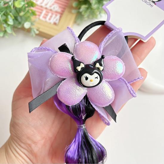 Kuromi figürlü bonbon saç detaylı lastik toka adet