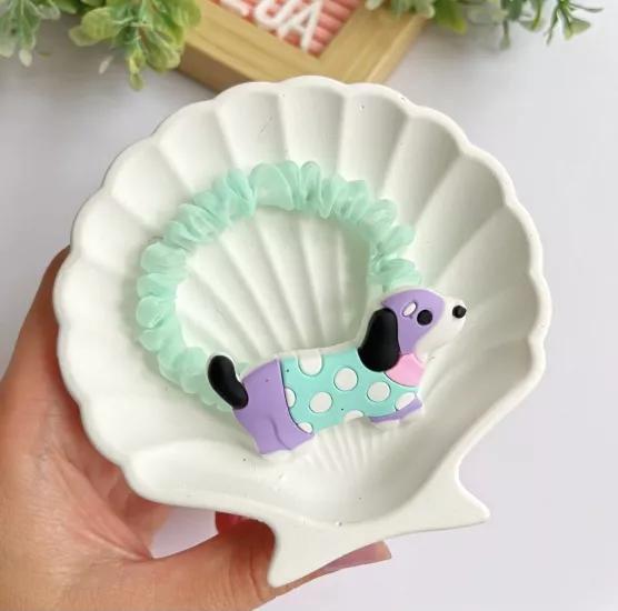 Sevimli köpek figürlü lastik toka adet