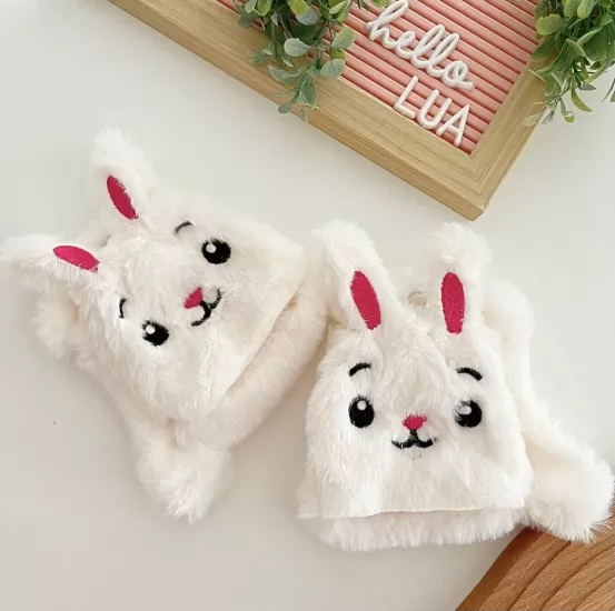 Tavşancık peluş eldiven