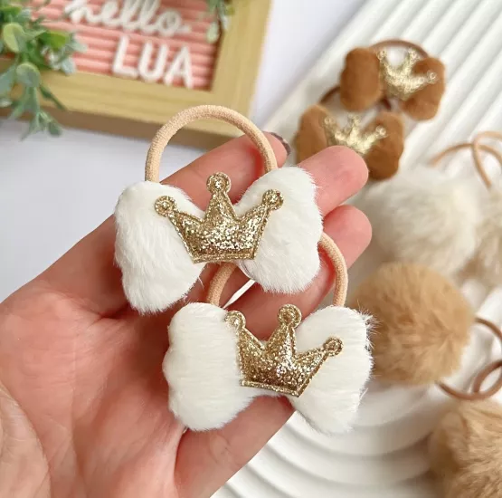 Gold figürlü lastik toka çifti