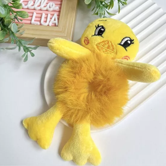 Sevimli civciv peluş lastik toka adet 