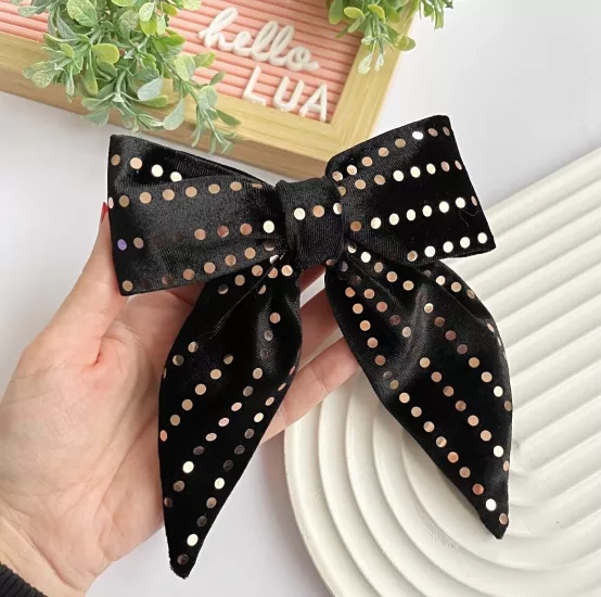 Kadife kurdele fiyonk otomatik toka