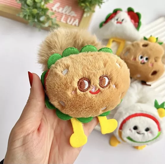 Sevimli peluş lastik toka