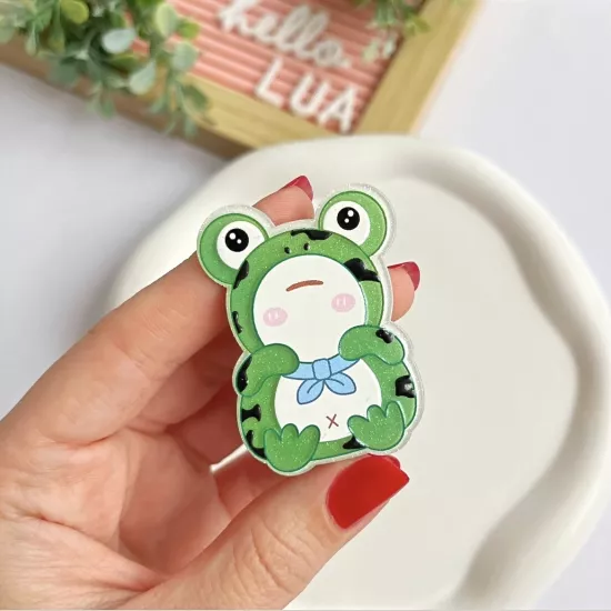 Işıklı kurbağa pens toka 