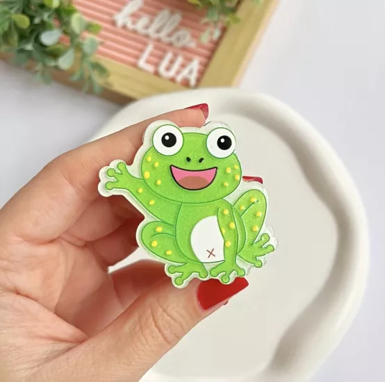 Işıklı kurbağa pens toka 