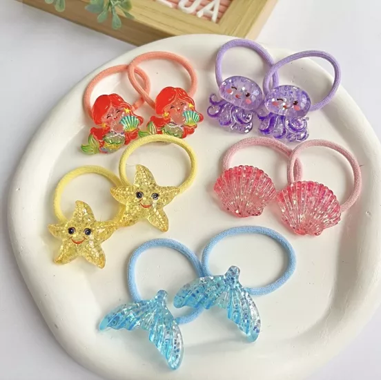 Deniz temalı lastik toka çifti