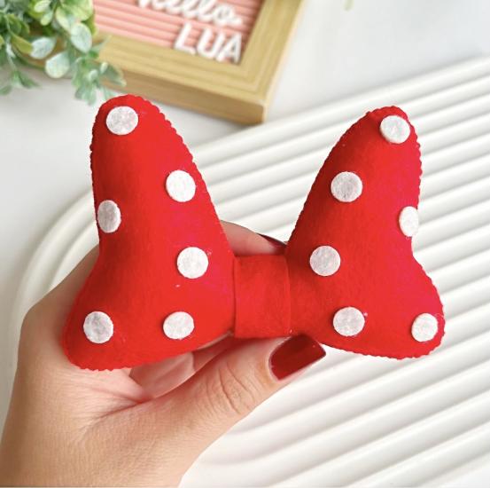 El yapımı Minnie mouse fiyonk pens toka adet