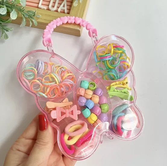 Kelebek kutulu karışık toka seti