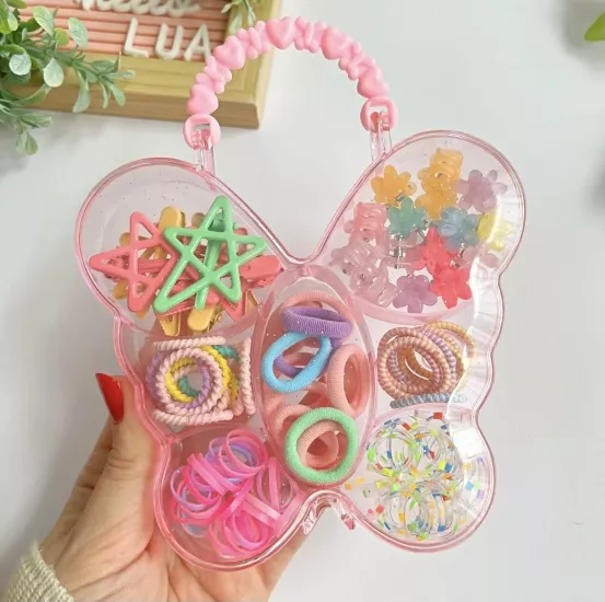 Kelebek kutulu karışık toka seti