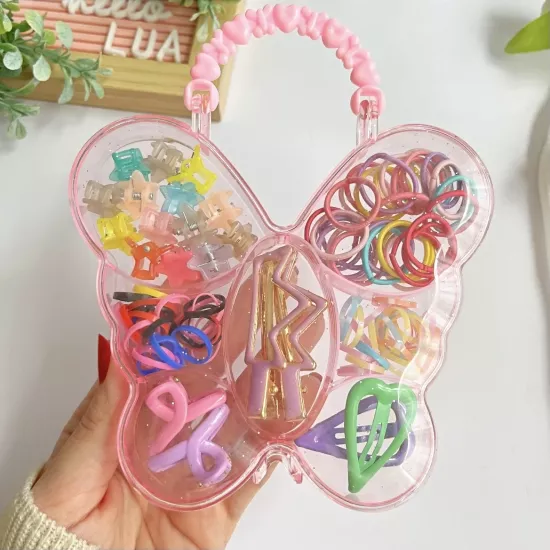 Kelebek kutulu karışık toka seti