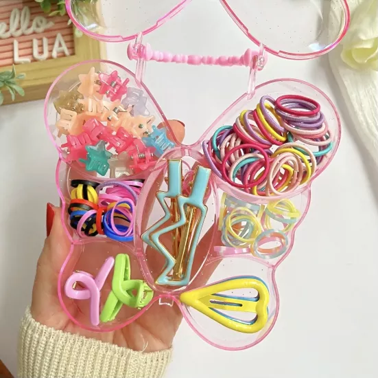 Kelebek kutulu karışık toka seti