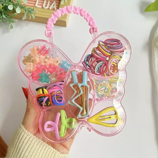 Kelebek kutulu karışık toka seti