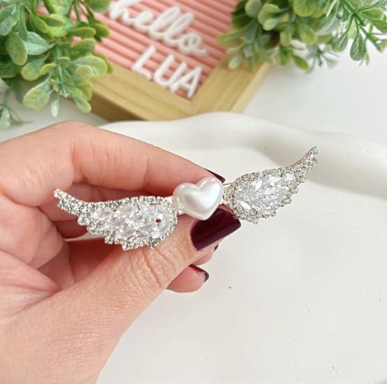 Premium taş ve kalp detaylı pens toka adet