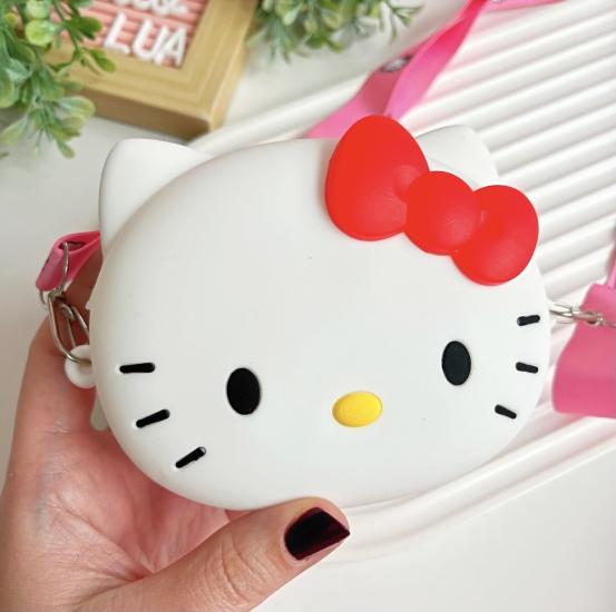 Mini silikon hello kitty çanta