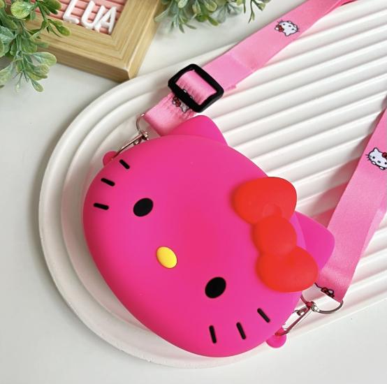 Mini silikon hello kitty çanta