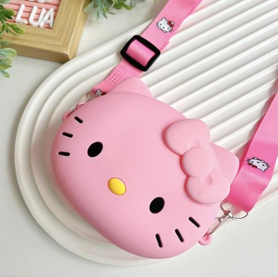 Mini silikon hello kitty çanta