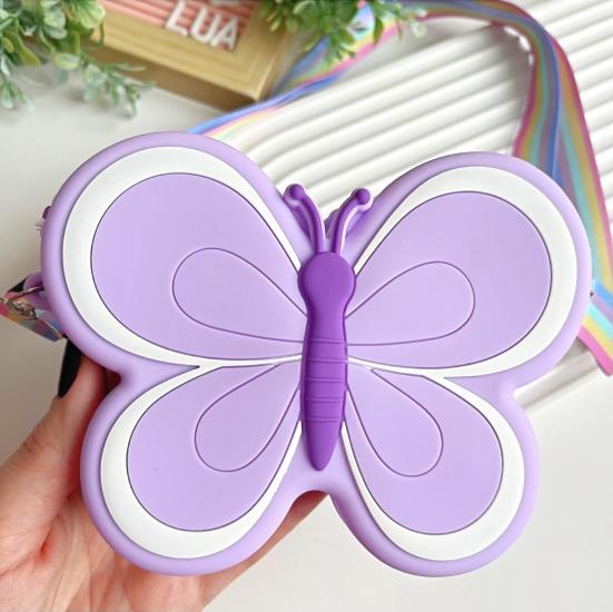 Kelebek mini silikon çanta