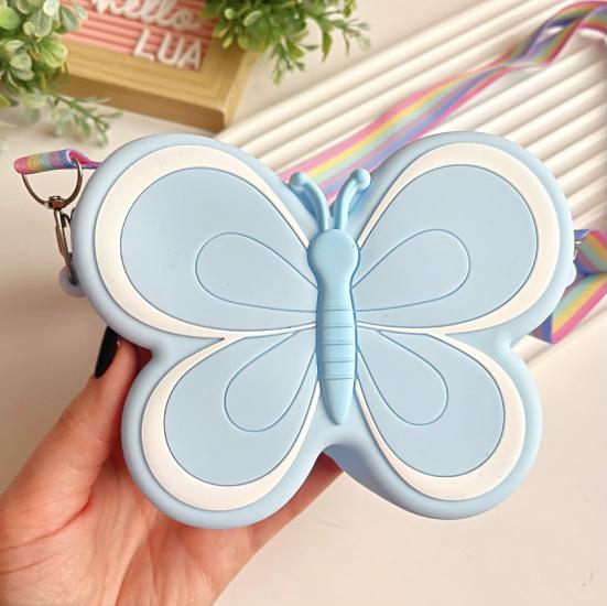 Kelebek mini silikon çanta