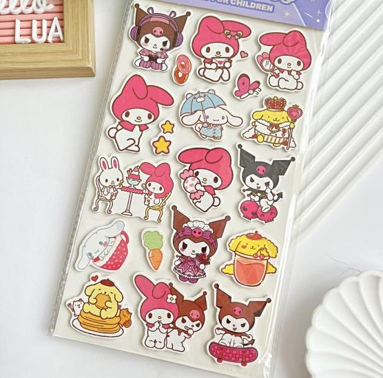 Kuromi karışık eva sticker seti