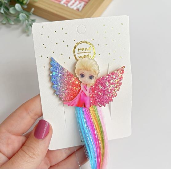 Elsa figürlü saç detaylı pens toka adet 