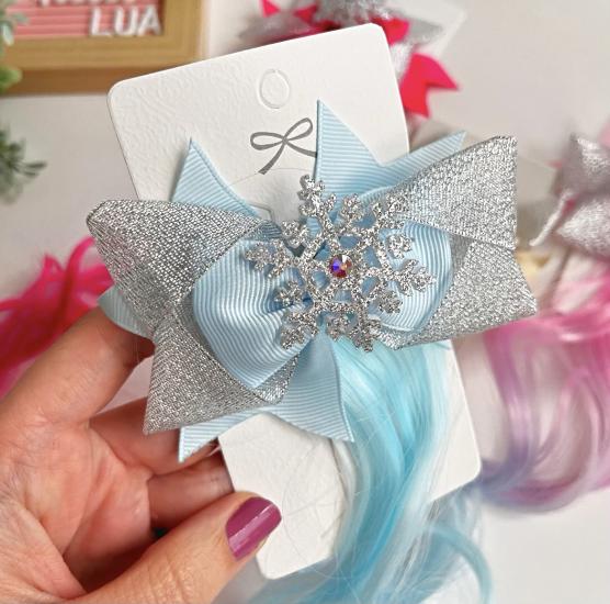 Frozen Elsa  figürlü saç detaylı pens toka adet