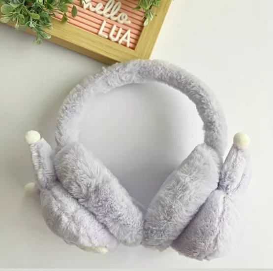 Kuromi peluş kulaklık 