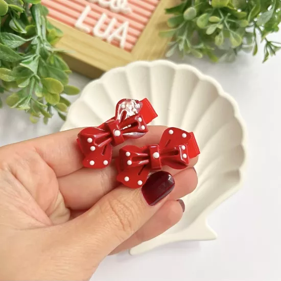 Fiyonk figürlü mini pens toka çifti