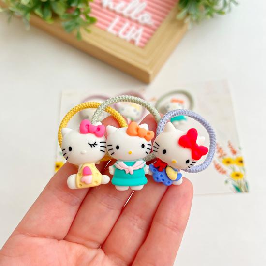 Hello kitty figürlü lastik toka çifti