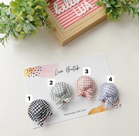 Şapka şeklinde mini pens toka adet 