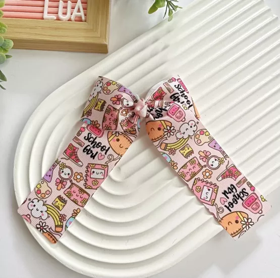 Okul temalı fiyonk pens toka 