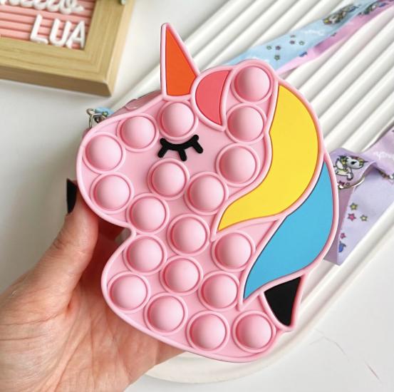 Unicorn popit detaylı çanta 